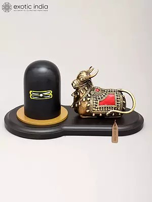 10" Nandi Shivalinga Statue