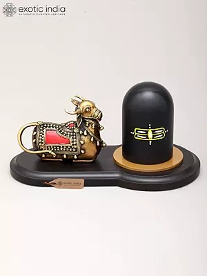 10" Nandi Shivalinga Statue