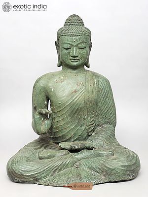 29" Lord Buddha in Teaching Mudra | Brass Statue