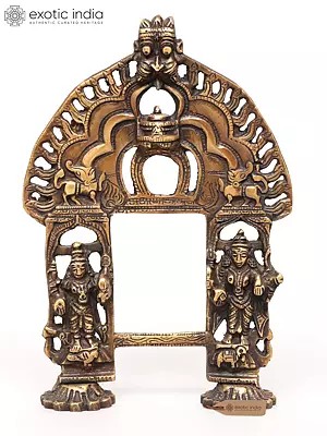 11" Divine Brass Archway with Deity Figures