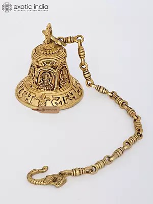 6" Lakshmi Ganesha Saraswati Hanging Bell