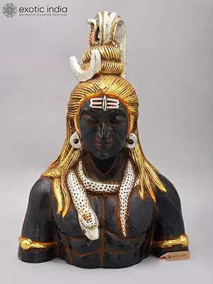 17" Lord Shiva Bust | Marble Statue