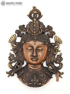 8" Goddess Tara Mask From Nepal