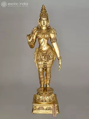 56" Large Devi Parvati, The Himalayan Maha-Tapasvini