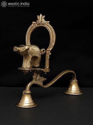 7" Brass Shodash Upachara Lamp