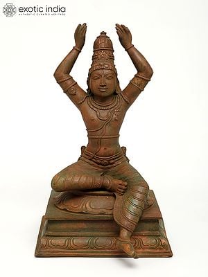 12" Goddess Kaumari (The Virgin Goddess) | Bronze Statue