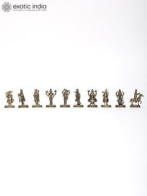 2" Small Superfine Dashavatara Set | Set of 10 Statues