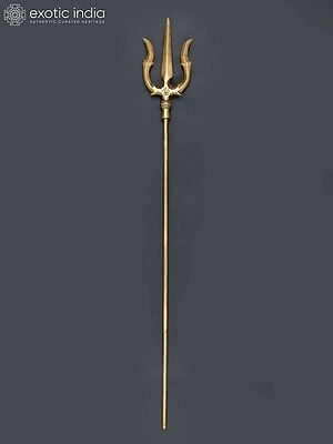 Brass Trishul/Trident of Lord Shiva