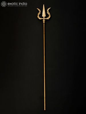 Brass Trishul/Trident of Lord Shiva