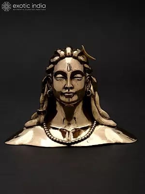 4" Small Superfine Adiyogi Shiva | Brass Statue