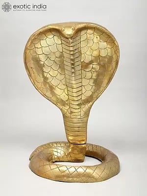 24" Brass Serpent Statue | Brass Statue | Made in India