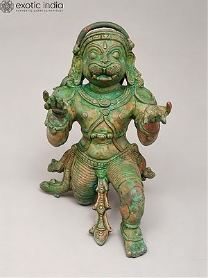 9" Ram Bhakta Hanuman | Bronze Statue