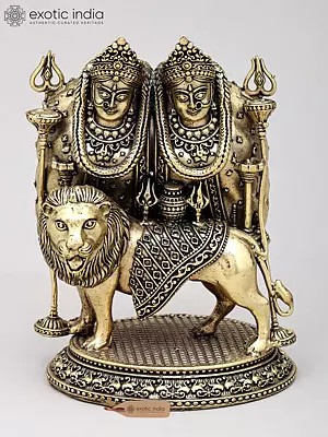 4" Small Superfine Chamunda Devi | Brass Statue