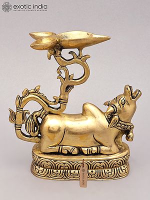 Designer Nandi Brass Lamp