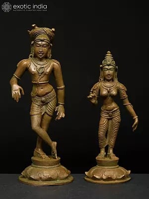 6" Small Rishaba Devar Set | Madhuchista Vidhana (Lost-Wax) | Panchaloha Bronze from Swamimalai
