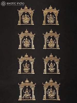 Brass Ashta Lakshmi Set | Wall Hanging