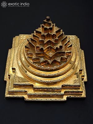 11" Large Shri Yantra in Brass | Handmade | Made in India