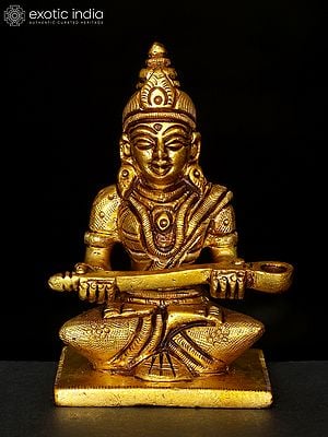 4" Goddess Annapurna | Brass Statue