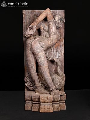 72" Large Size Menaka Apsara | Khondalite Stone Sculpture