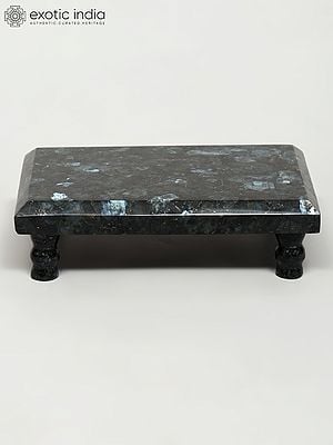 6" Rectangular Shape Labradorite Chowki (Pedestal)