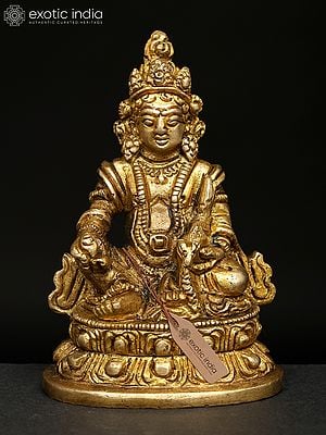 3" Small Lord Kubera | Brass Statue