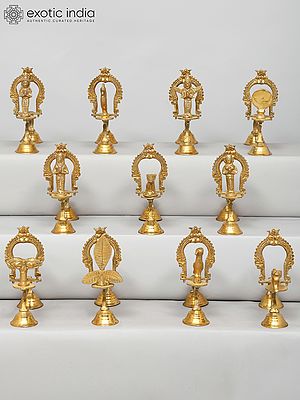 8" Set of 11 Upacharas for Puja
