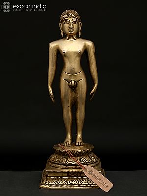 9" Mahavir Jain | Brass Statue