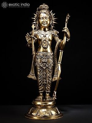 27" The Nearly Perfect Ram Lalla Bronze Statue