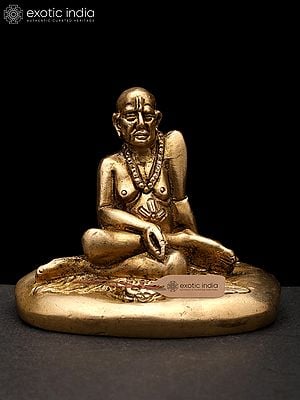 3" Small Swami Samarth | Brass Statue