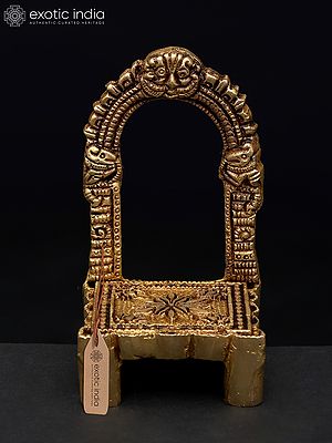 3" Small Kirtimukha Throne in Brass