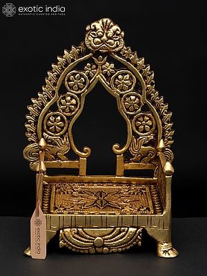 7" Deity Throne in Brass