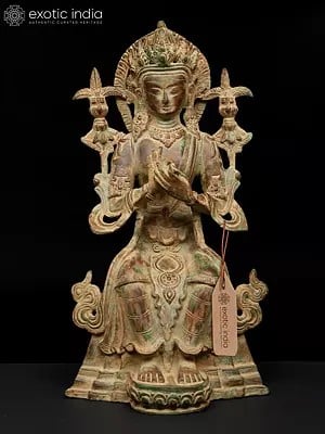14" Maitreya Buddha (Future Buddha) | Buddhist Brass Statue