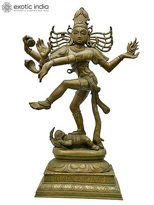 28" Lord Shiva as Nataraja | Madhuchista Vidhana (Lost-Wax) | Panchaloha Bronze from Swamimalai