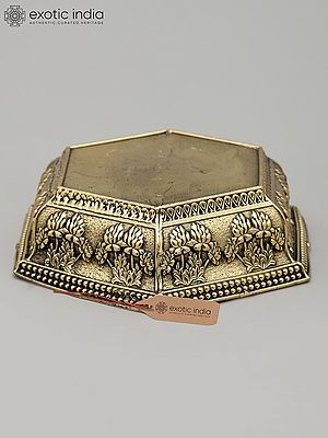 4" Small Brass Superfine Pedestal - for Placing Deity Statue