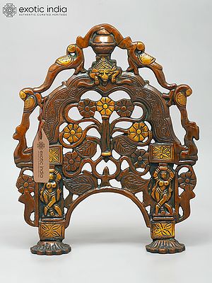 12" Peacock Design Kirtimukha Temple Arch (Prabhavali) | Made In India