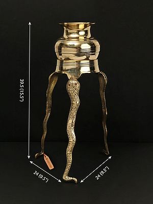 15" Abhisheka Assembly for Shivalinga in Brass