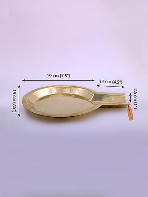 11" Abhisheka Patra In Brass