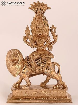 11'' Goddess Pratyangira (Durga Avatar) | Bronze Statue