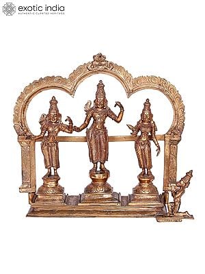 16" Ram Darbar Panchaloha Bronze Statue from Swamimalai