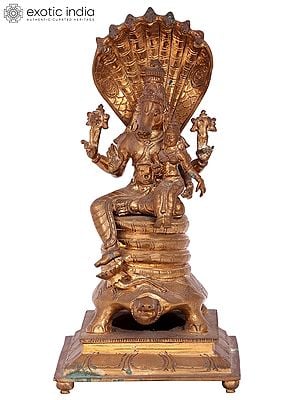 12'' Lord Varaha with Goddess Lakshmi | Madhuchista Vidhana (Lost-Wax) | Panchaloha Bronze from Swamimalai