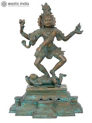 18" Shiva Tandava | Madhuchista Vidhana (Lost-Wax) | Panchaloha Bronze from Swamimalai