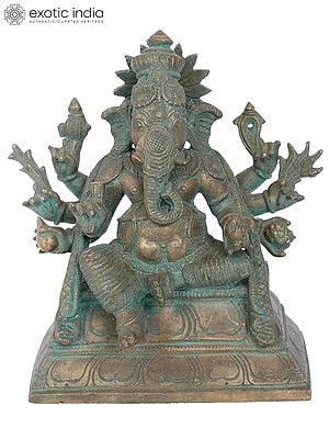 7” Taruna Ganapati Bronze Statue | Madhuchista Vidhana (Lost-Wax) | Panchaloha Bronze Swamimalai