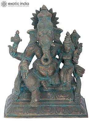 7" Sankatahara Ganapati Bronza Statue | Madhuchista Vidhana (Lost-Wax) | Panchaloha Bronze from Swamimalai