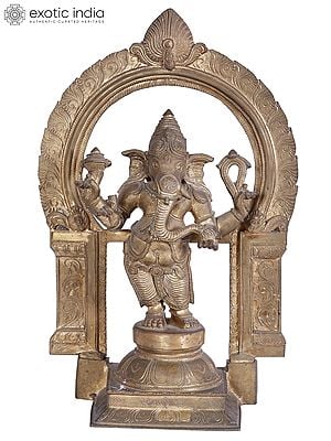 22'' Ekadanta Ganapati Bronze Statue | Madhuchista Vidhana (Lost-Wax) | Panchaloha Bronze from Swamimalai