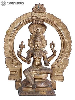 21'' Devi Mariamman Panchaloha Bronze Statue - South Indian Goddess Durga