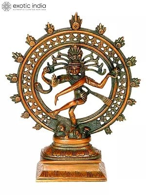 8" Nataraja Brass Sculpture | Handmade | Made in India