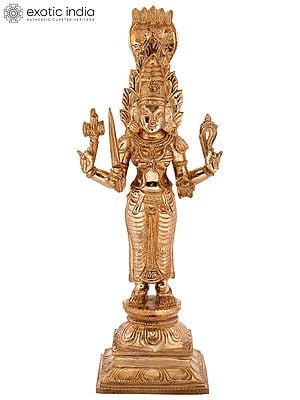 12'' Standing Goddess Mariamman (Durga Avatar) | Bronze Statue