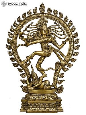 21" Nataraja Brass Statue | Handmade | Made In India