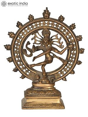 8" Nataraja In Brass | Handmade | Made In India