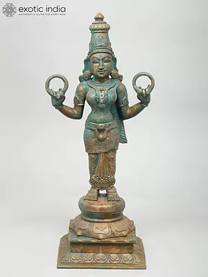 19" Devi Kannagi | Madhuchista Vidhana (Lost-Wax) | Panchaloha Bronze from Swamimalai